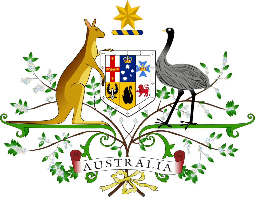 Qué es el escudo de armas de Australia